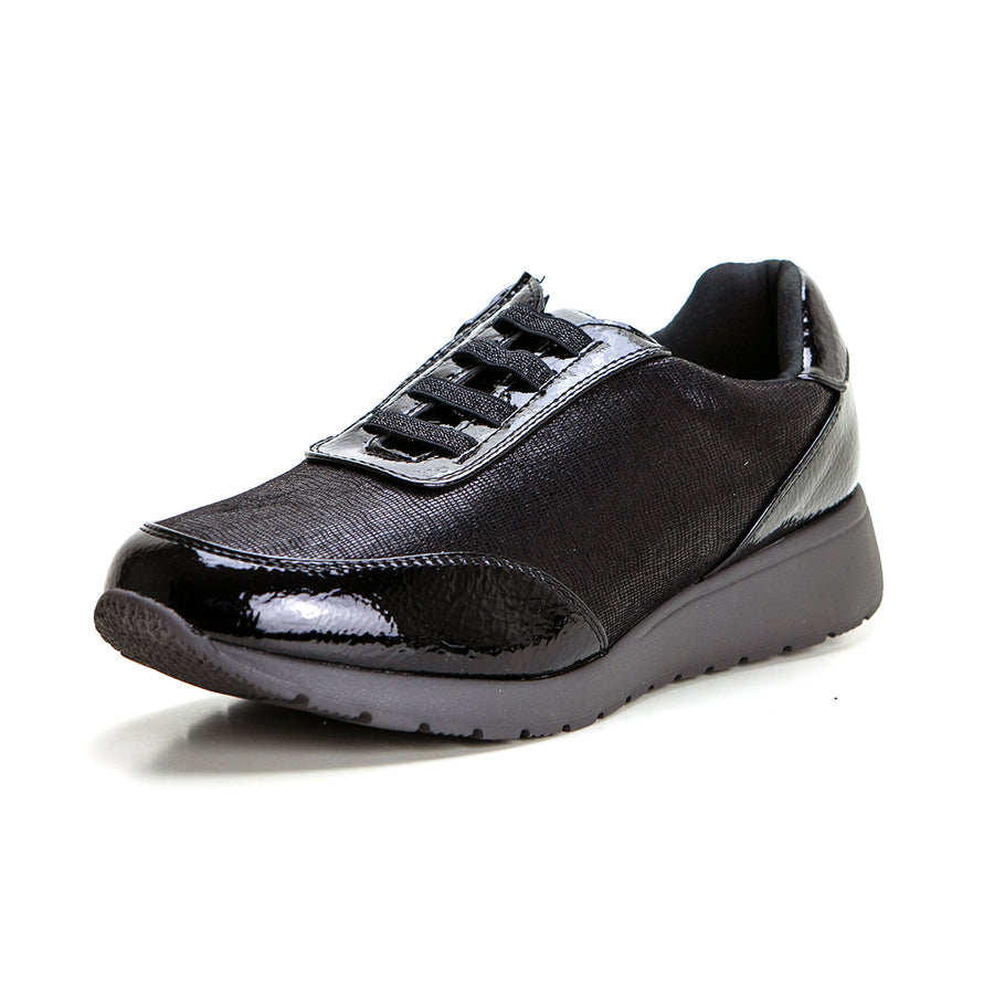 Treintas L4261 Zapatilla de lycra adaptable negro