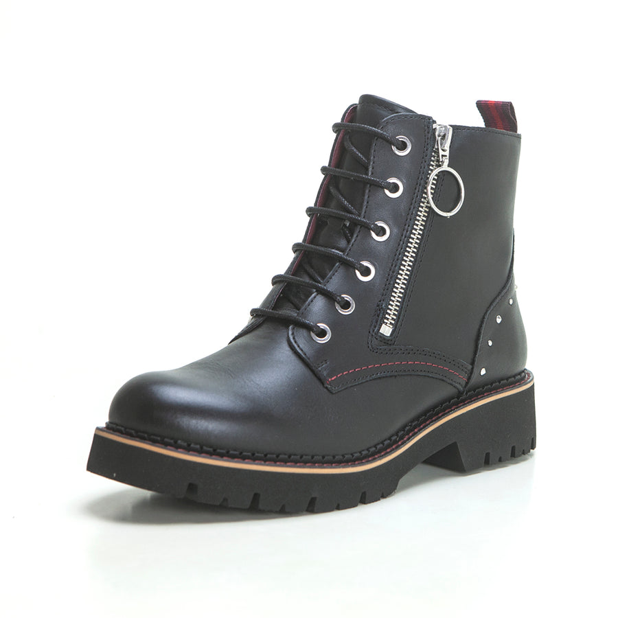 Pikolinos W6S-8619 Bota militar remaches negro