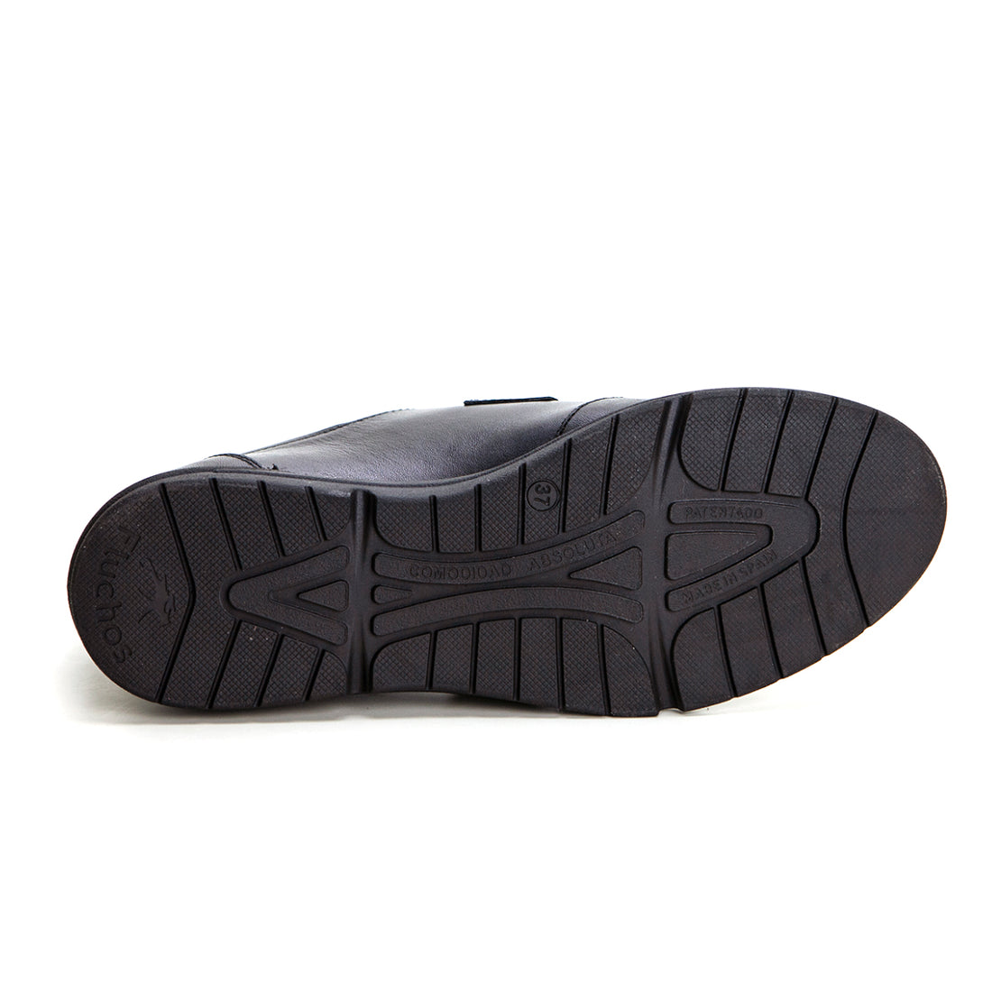 Fluchos F1813  Zapato confort con velcro plano negro