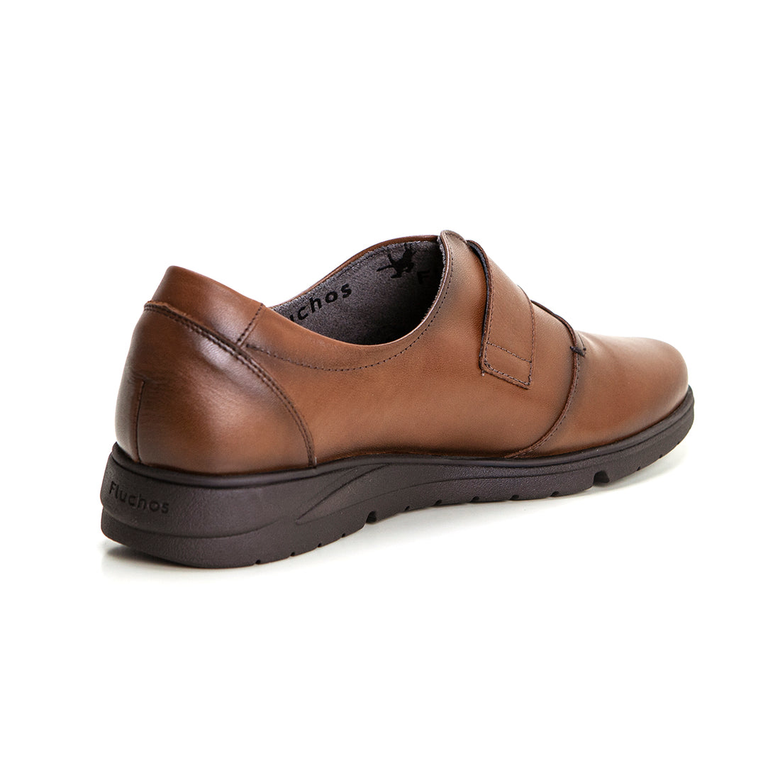 Fluchos F1813  Zapato confort con velcro plano cuero