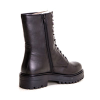 Top3 SS24805 Bota militar alta negro.