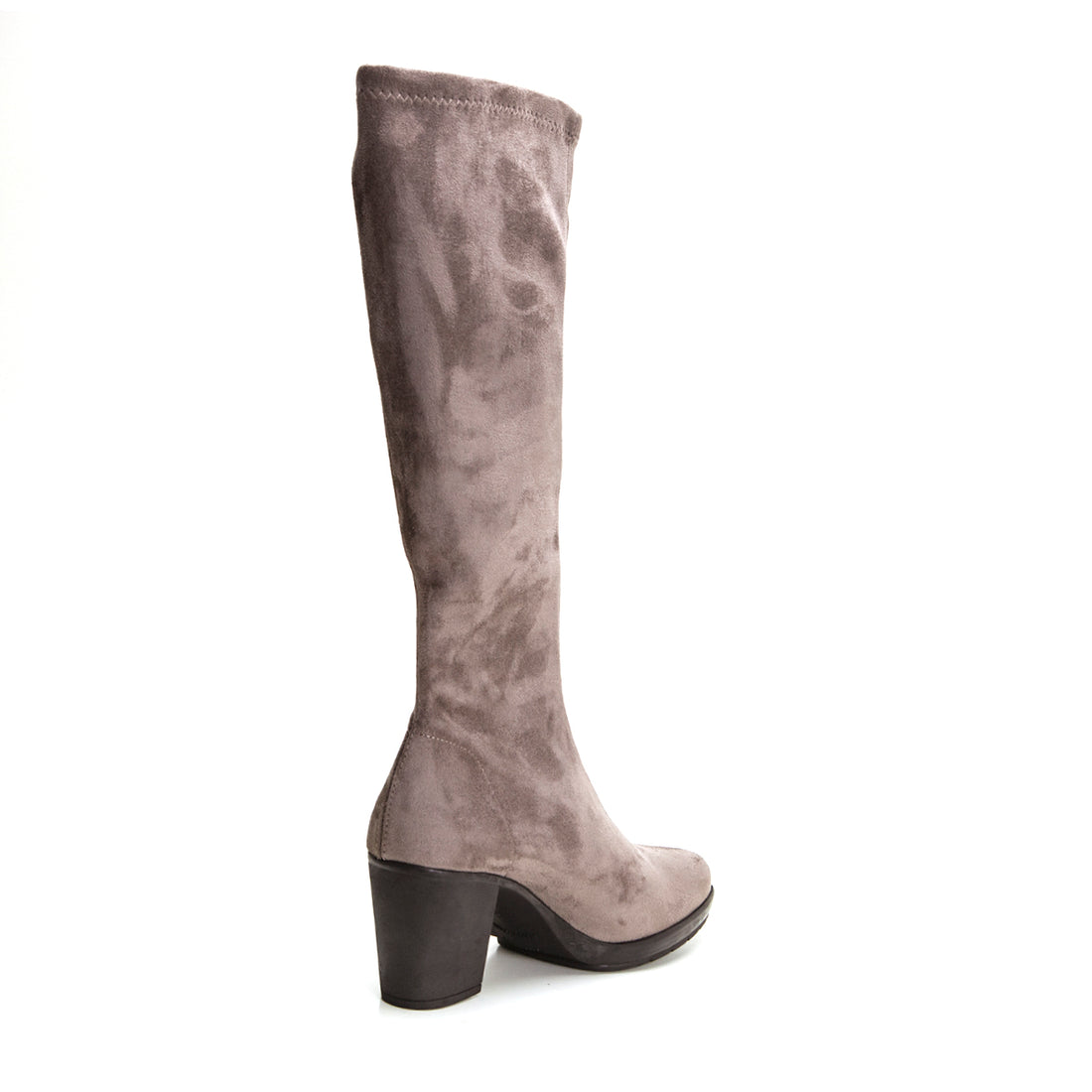 Miss Elastic 77018 Bota elástica con tacón y plataforma taupe