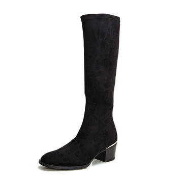 Miss Elastic 77411 Bota de tacón medio negro