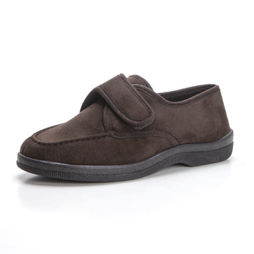 Doctor Cutillas 21292 Zapatilla de Lycra de hombre con velcro marrón