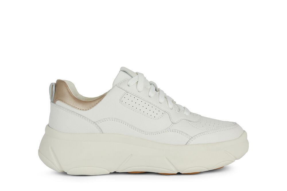 Geox D45NHB Deportiva casual piel blanco