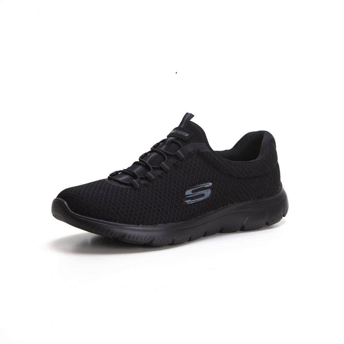 Skechers 12980 Deportiva memory foam con elásticos negro