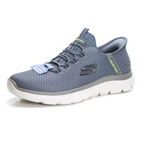 SKECHERS 232457 Deportiva cordones elásticos Slip-Ins gris