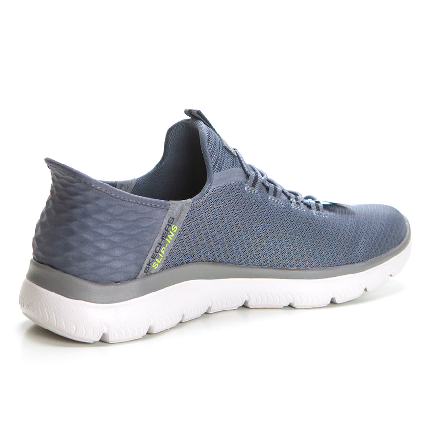 SKECHERS 232457 Deportiva cordones elásticos Slip-Ins gris