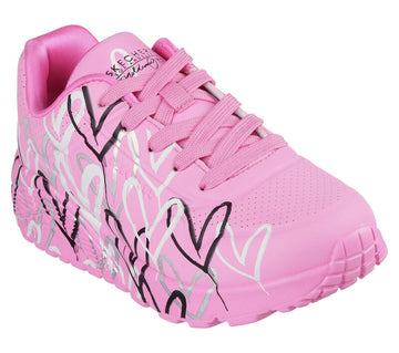 Skechers 314067L Deportiva corazones rosa