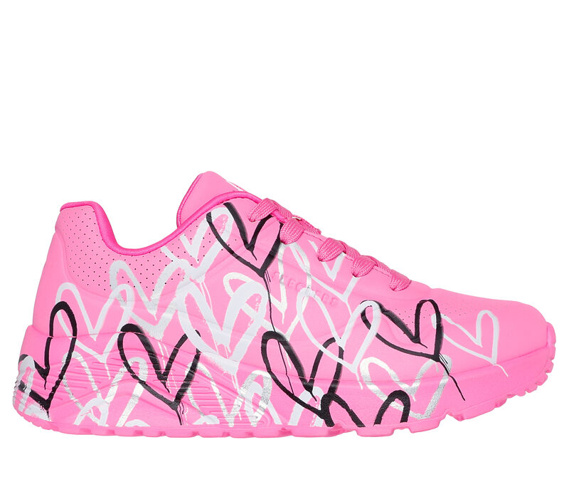 Skechers 314067L Deportiva corazones rosa