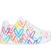 Skechers 314064L Deportiva corazones blanco