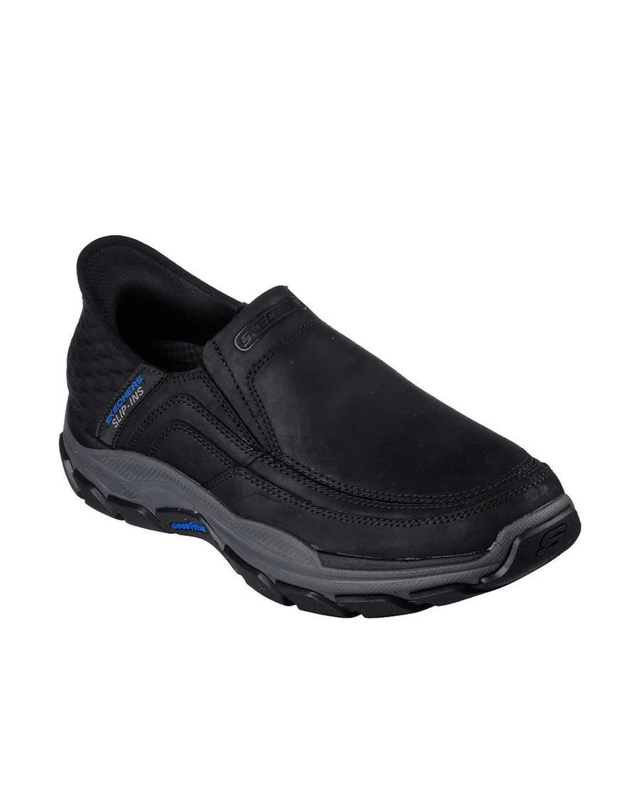 Skechers 204810 Mocasín Slip-in con suela GoodYear combinado negro