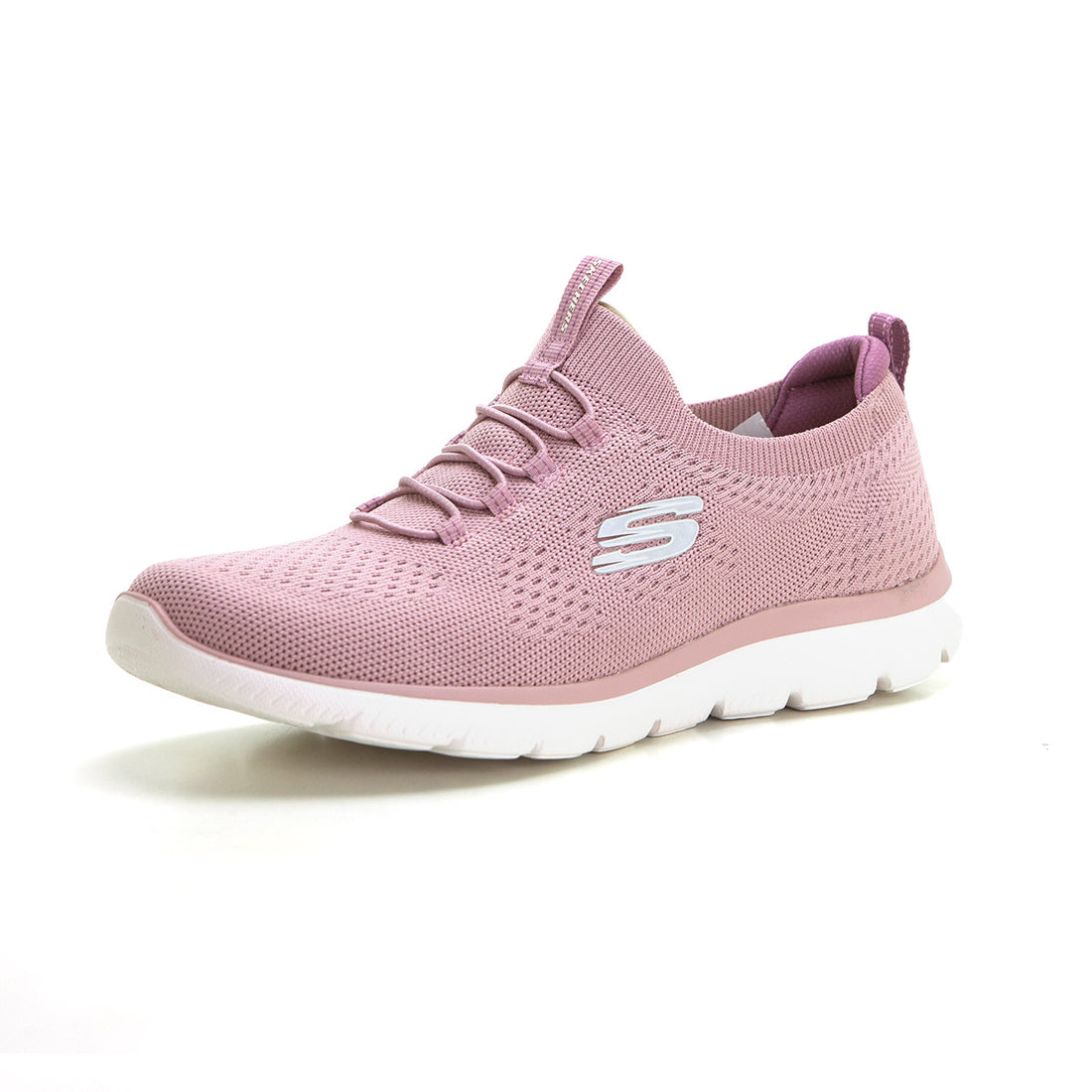 SKECHERS 150116 Deportiva Memory Foam cordones elásticos rosa