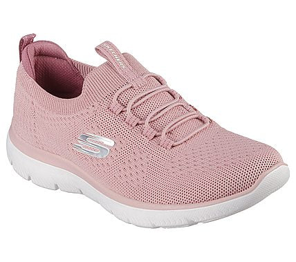 SKECHERS 150116 Deportiva Memory Foam cordones elásticos rosa