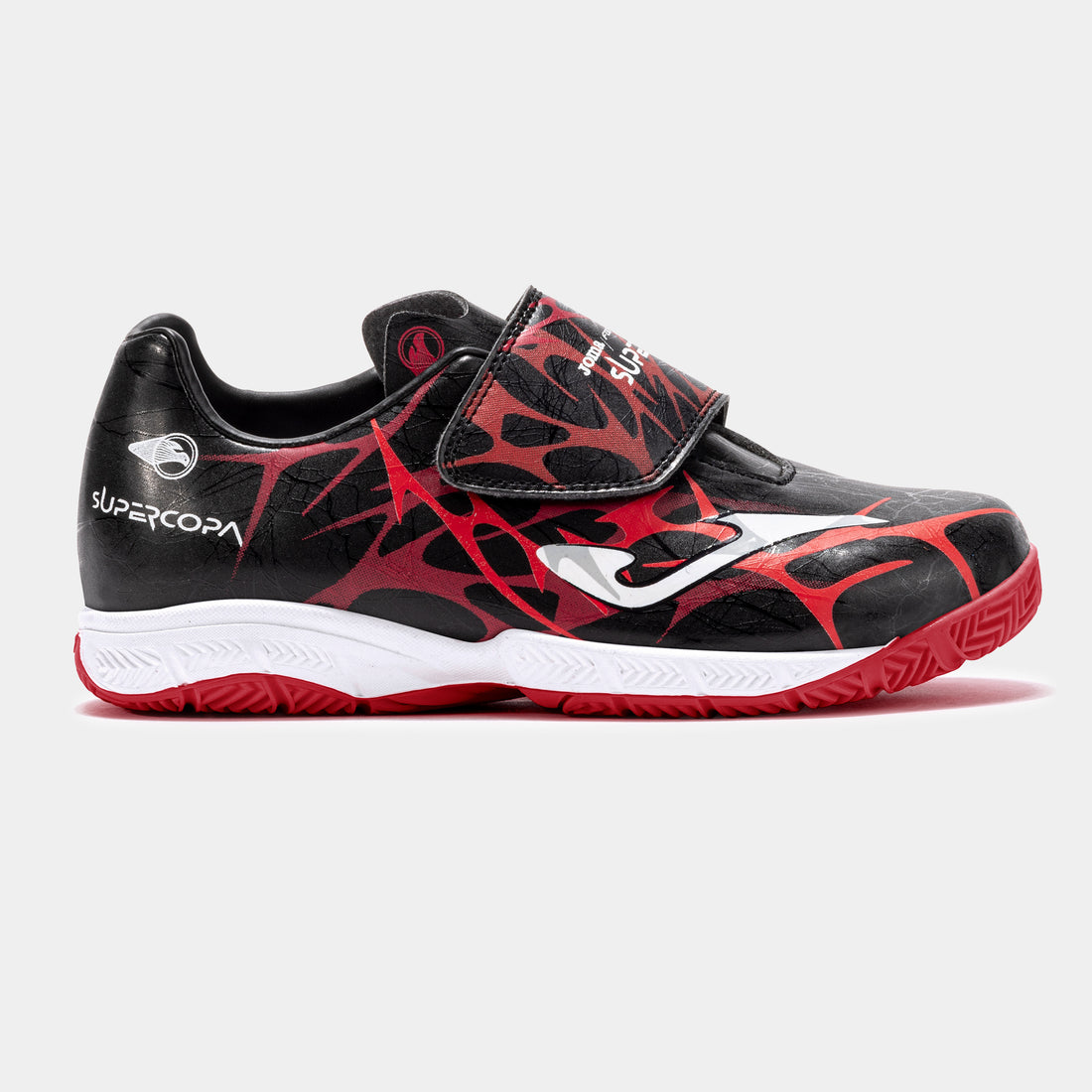 Joma Super Copa Zapatilla de fútbol sala con velcro NEGRO