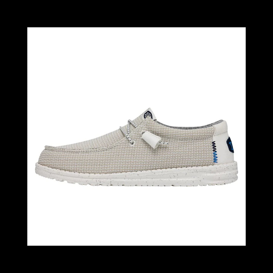 HEY DUDE Wally Sport Zapatilla mocasín de lona blanco