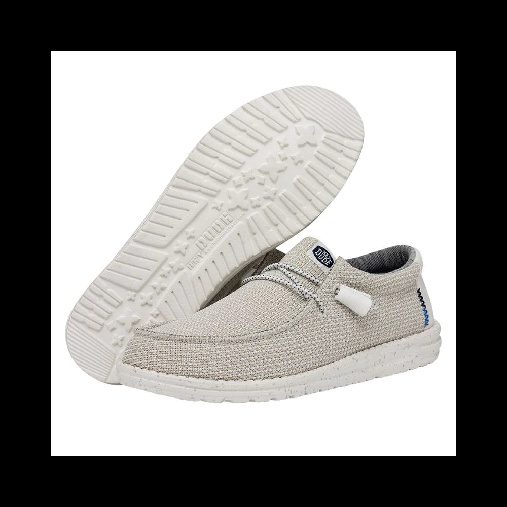 HEY DUDE Wally Sport Zapatilla mocasín de lona blanco