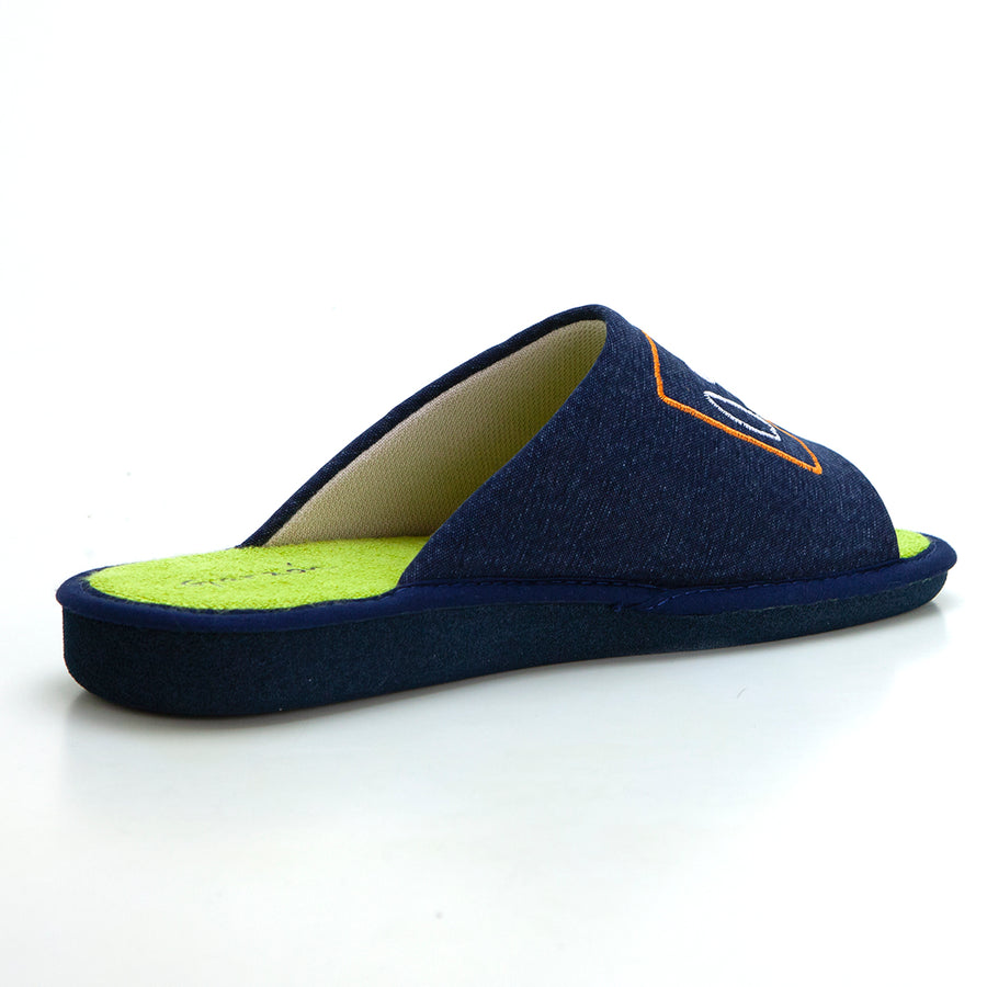 Garzón P386.127 Zapatilla de estar por casa destalonada surf marino.