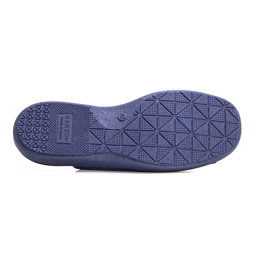 Garzón 6961.127 Zapatilla de estar por casa velcro destalonada marino.