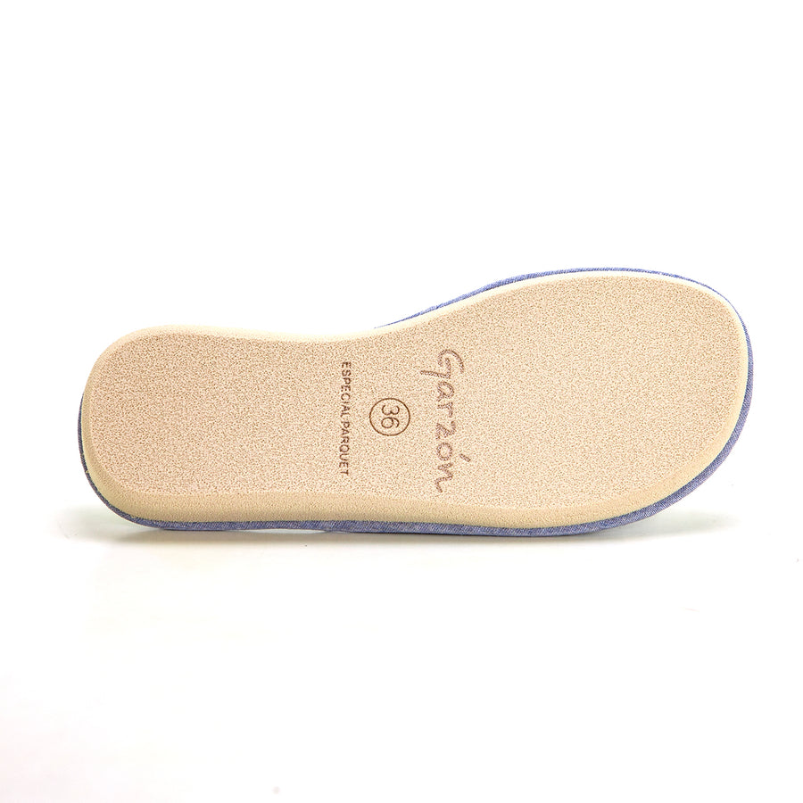 Garzón P413.119 Zapatilla de ir por casa mujer destalonada manzana.