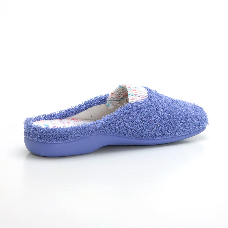 Garzón 7293.130 Zapatilla de ir por casa elástico rizo índigo