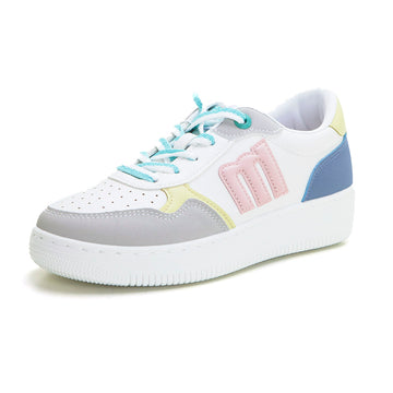 Mustang 60724 Zapatilla mujer blanca multicolor.