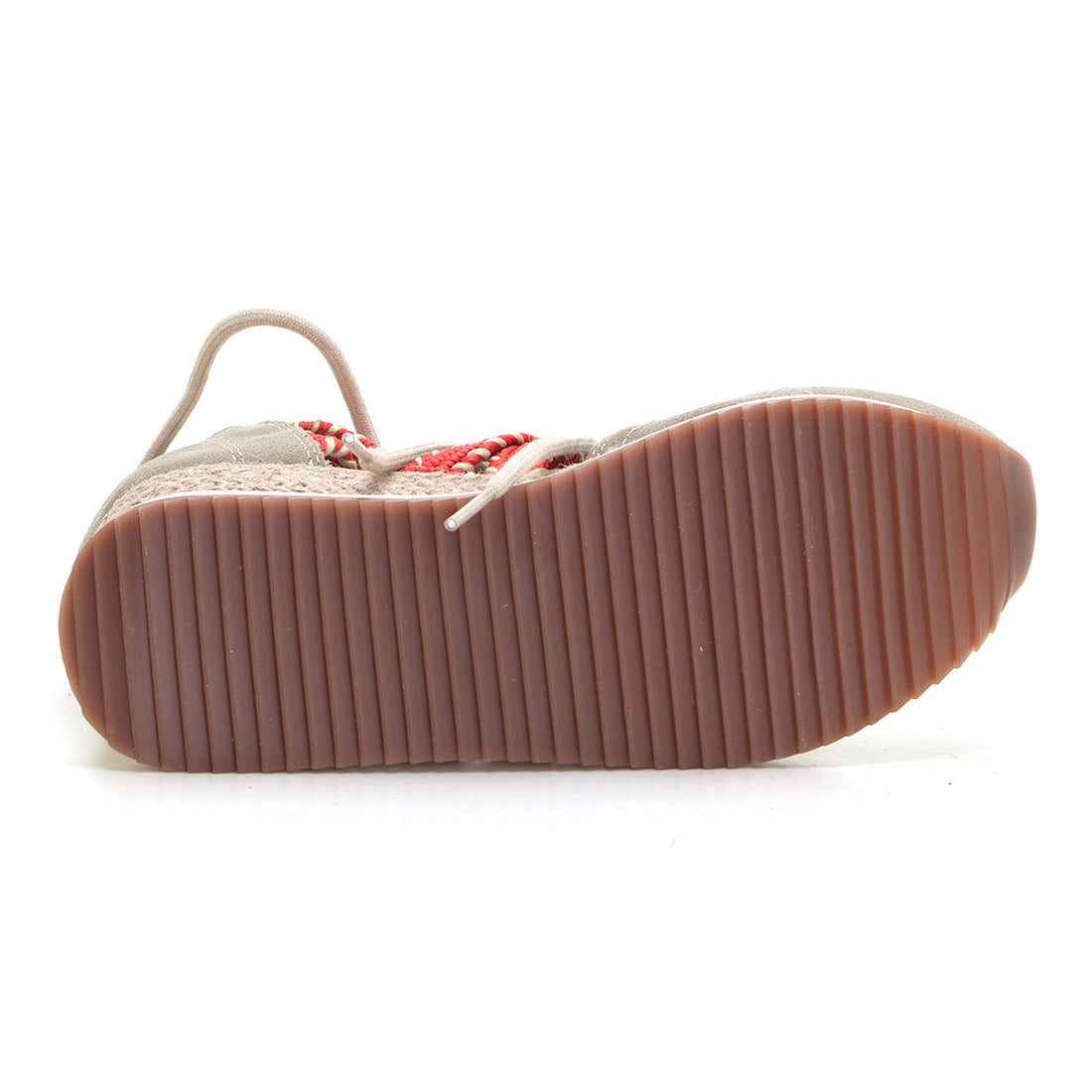 Gioseppo 74272 Zapatilla abierta rafia beig.