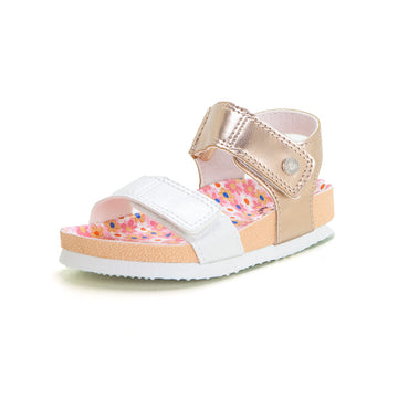 Gioseppo 74413 Sandalia bio metalizada oro.