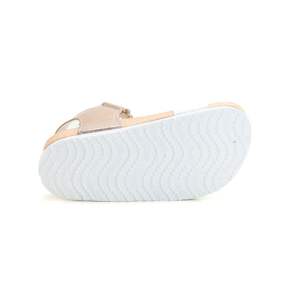 Gioseppo 74413 Sandalia bio metalizada oro.