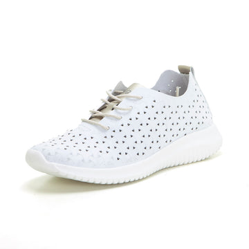 EOLIGEROS LIBERTI Zapatilla calada ligera blanco oro