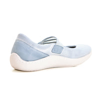 Sunni Sabbi Misen Zapatilla de lona tipo mercedes velcro gris.