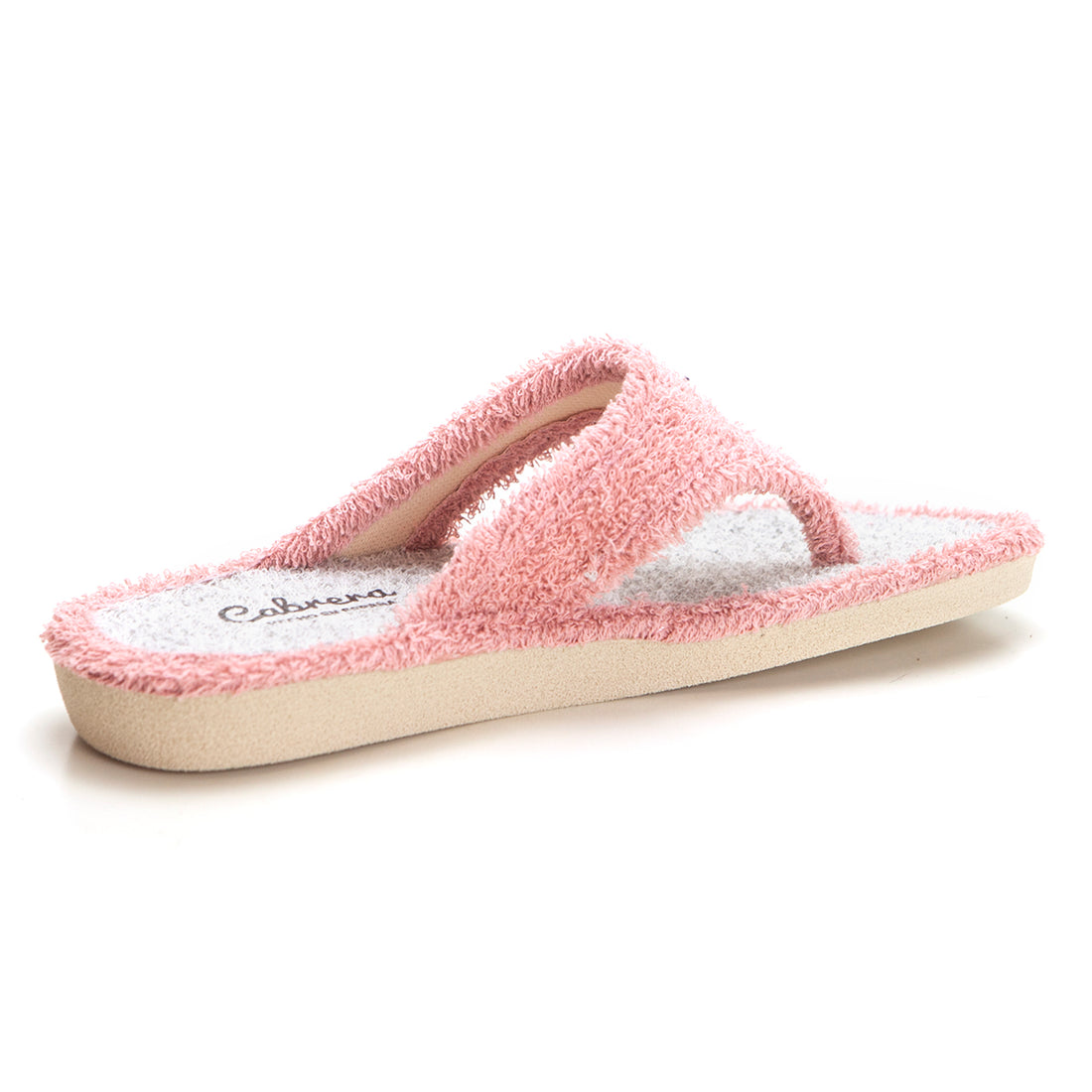Cabrera 2301 Zapatilla de ir por casa de dedo rizo nude