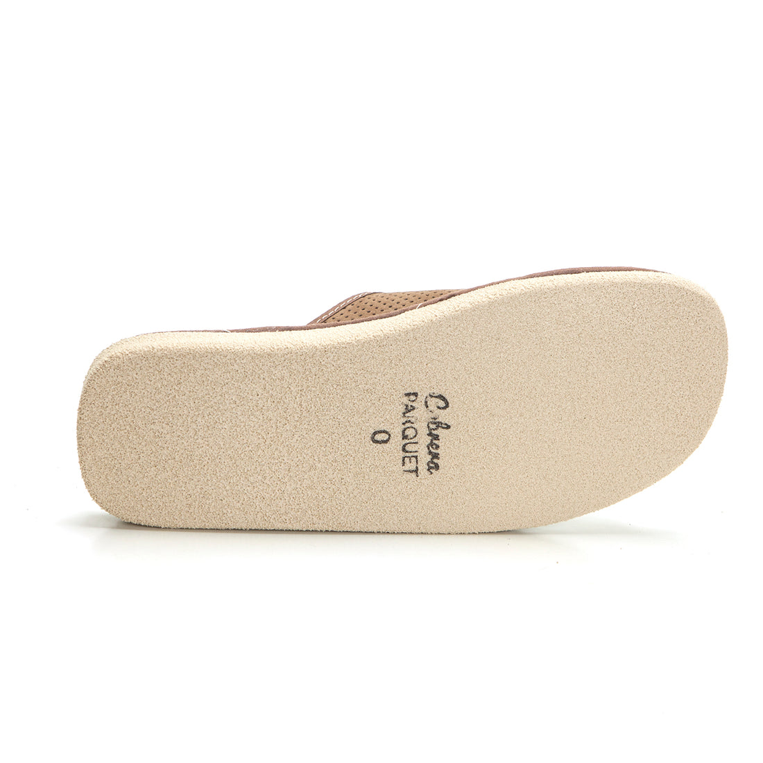 Cabrera 2883 Zapatilla de estar por casa hombre destalonada habano.