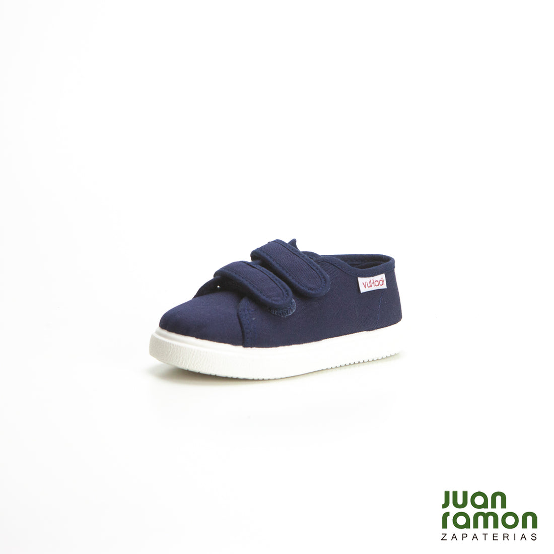 VUL.LADI 445-051 Zapatilla de lona niño con velcro marino