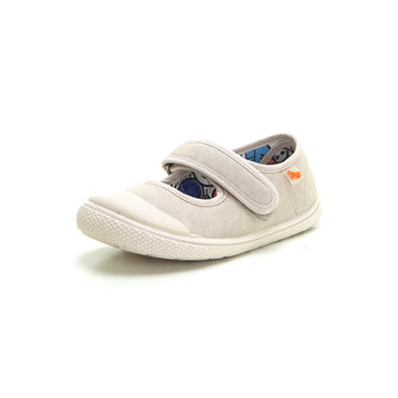 Vulladi 8196-558 Zapatilla de lona Barefoot merceditas beig.