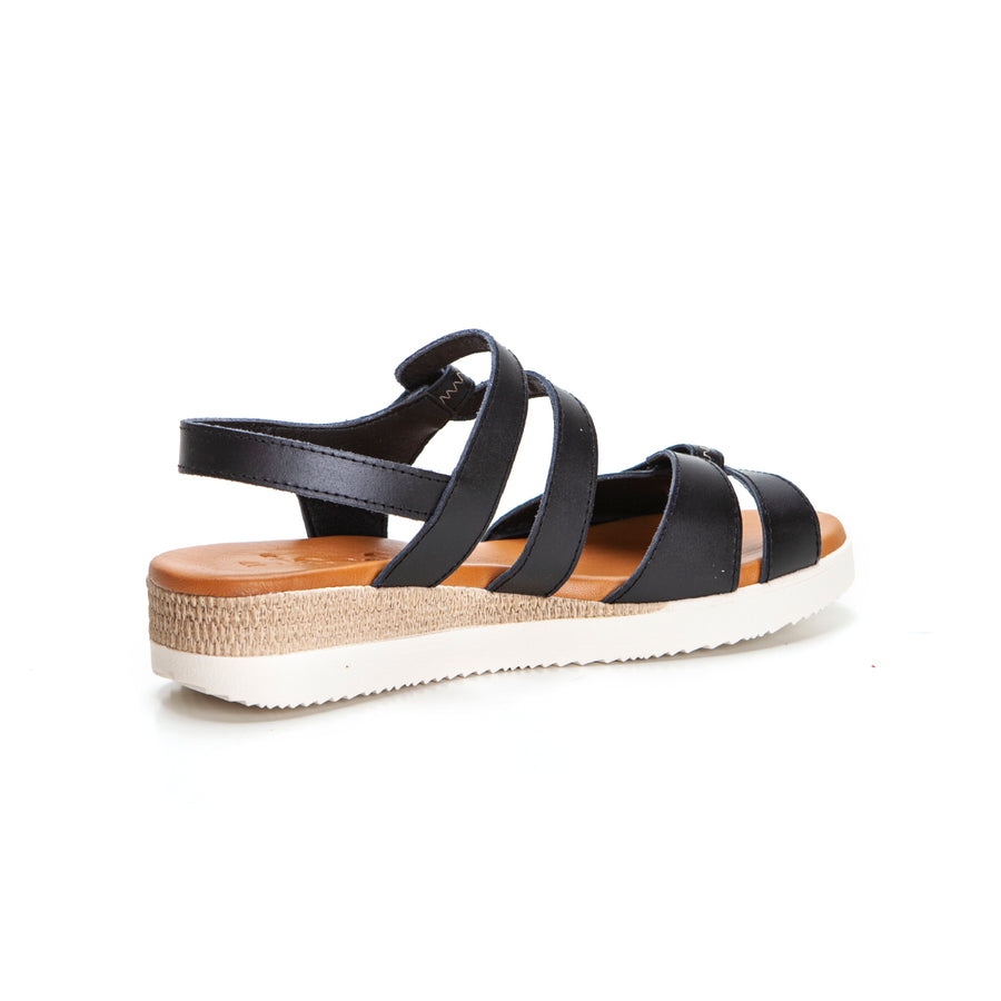 Jordana 681-2489 Sandalia con velcros negro.
