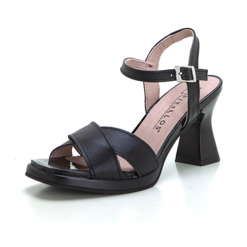 Pitillos 10540 Sandalia de tacón con plataforma negro.