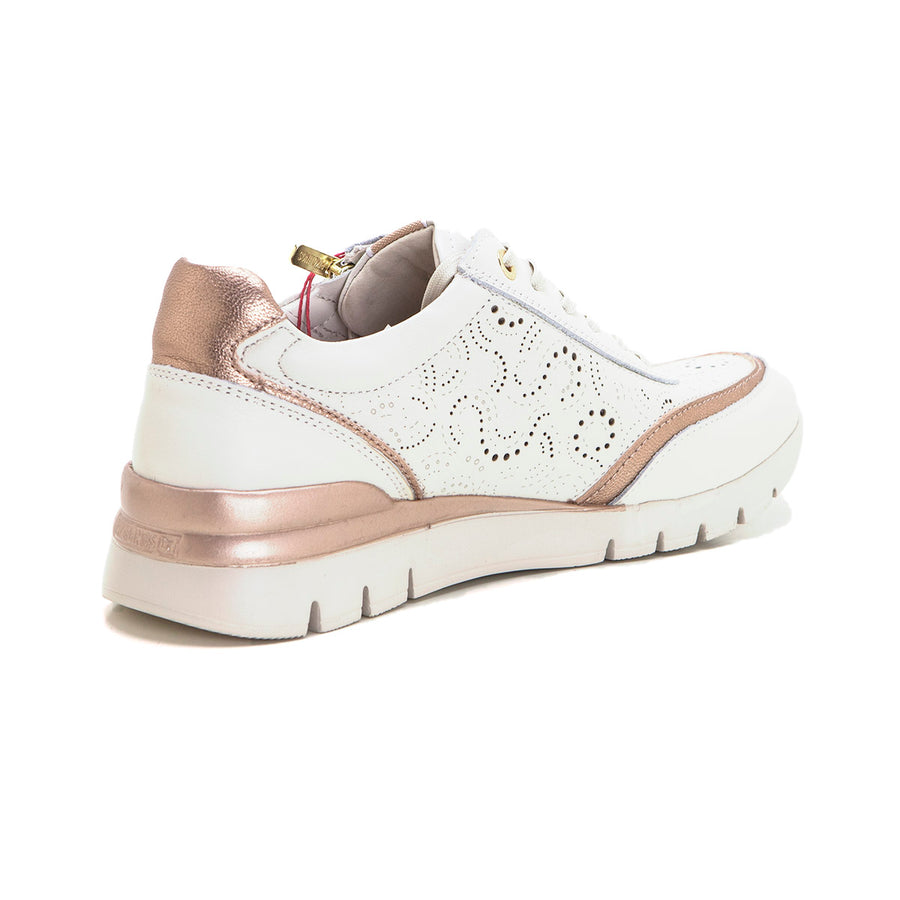 Pikolinos 0705C Deportivo casual mujer cremallera nata.