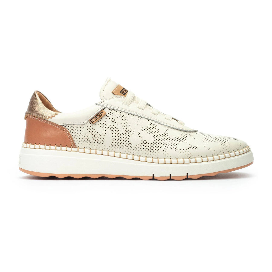 Pikolinos 6621C1 Deportivo casual mujer elásticos nata.