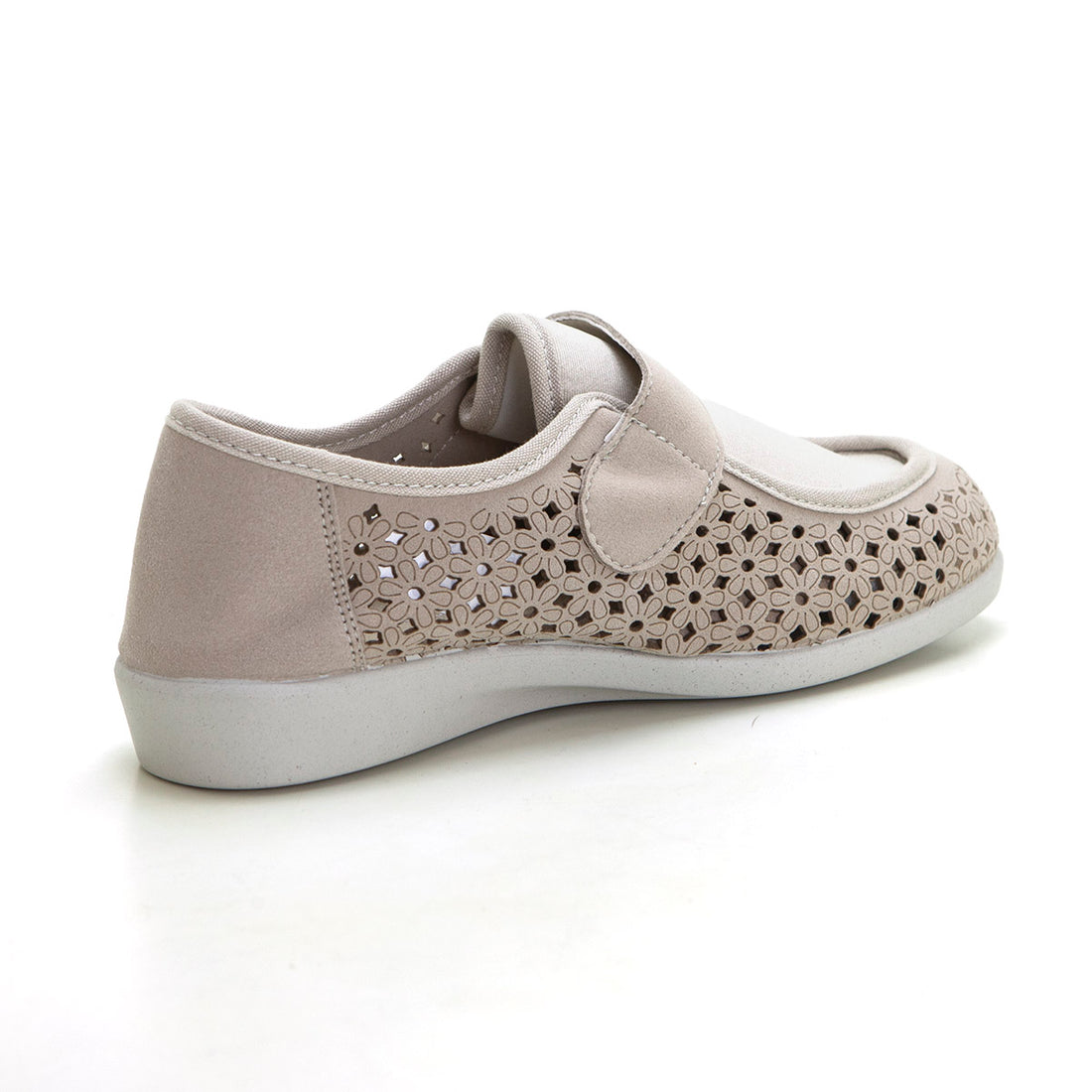 DOCTOR CUTILLAS 10001 Zapatilla confort calada platino.