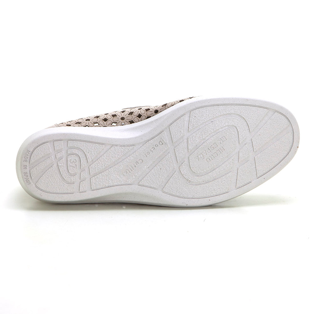 DOCTOR CUTILLAS 10001 Zapatilla confort calada platino.