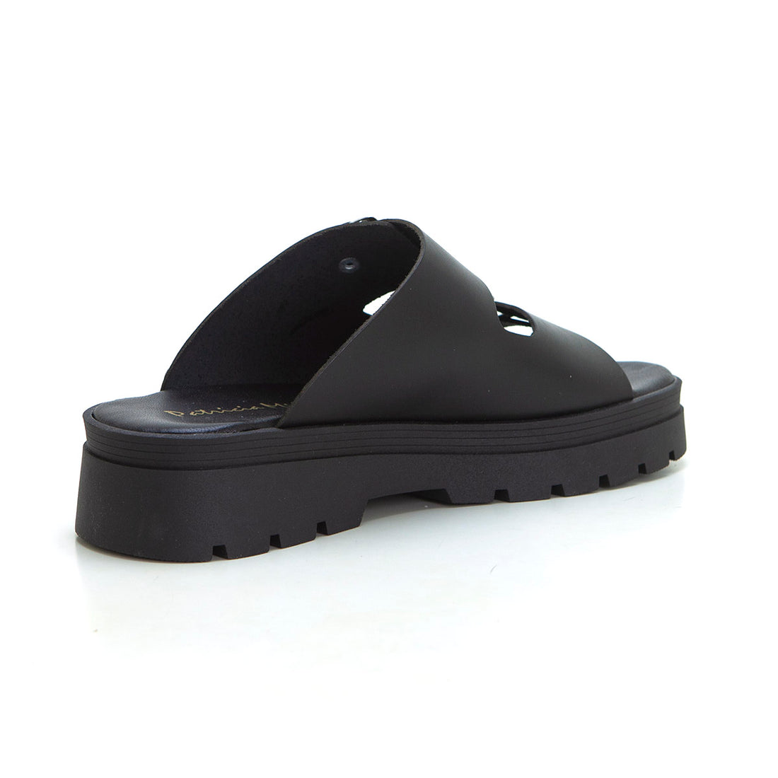 Patricia Miller 6602 Zueco 2 hebillas plataforma negro.