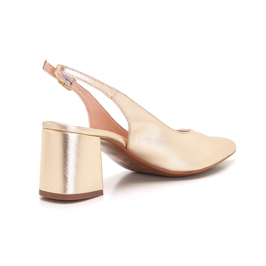 Patricia Miller 5532F Zapato de salón destalonado champagne.