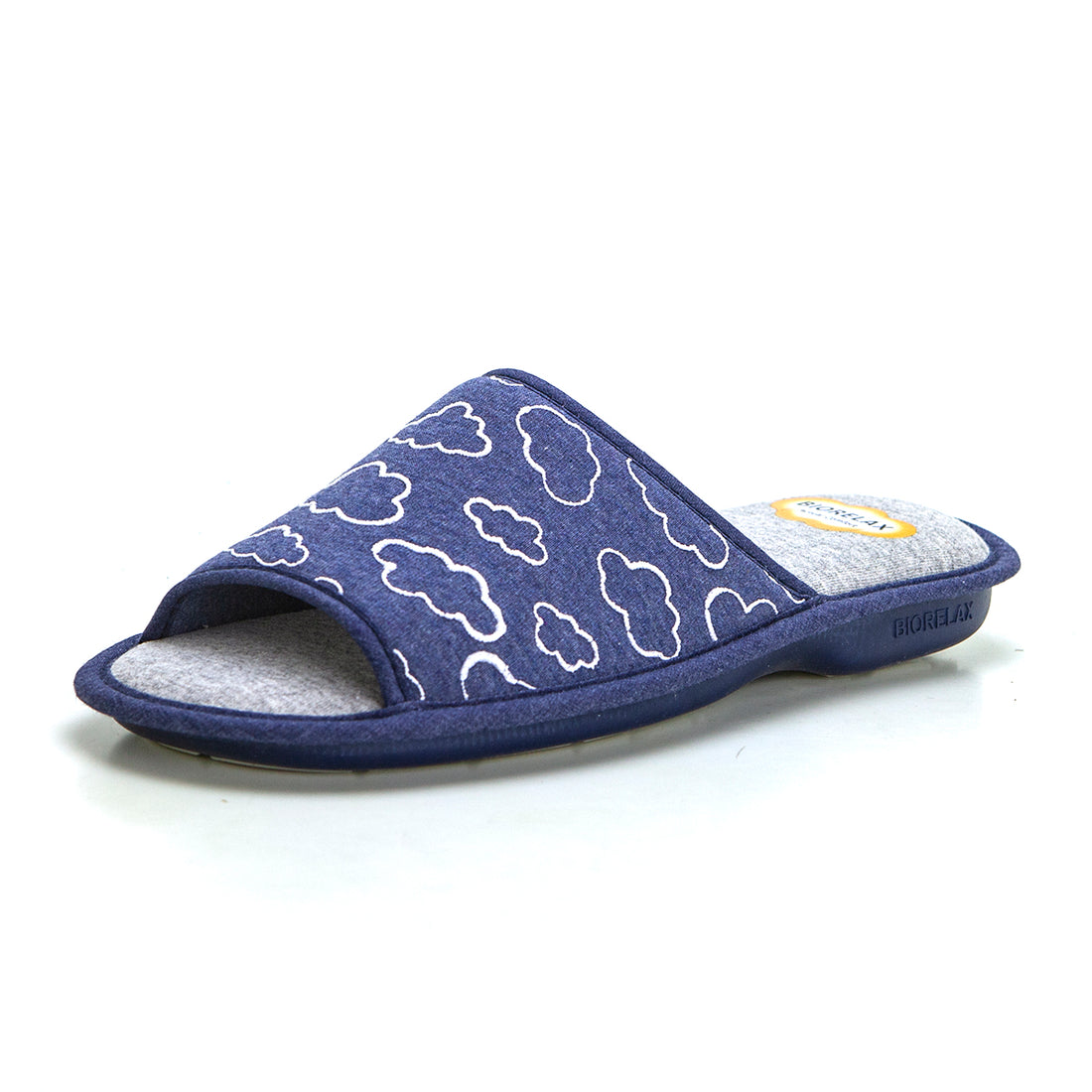 Bio Relax 4110 Zapatilla de estar por casa nubes tejano.