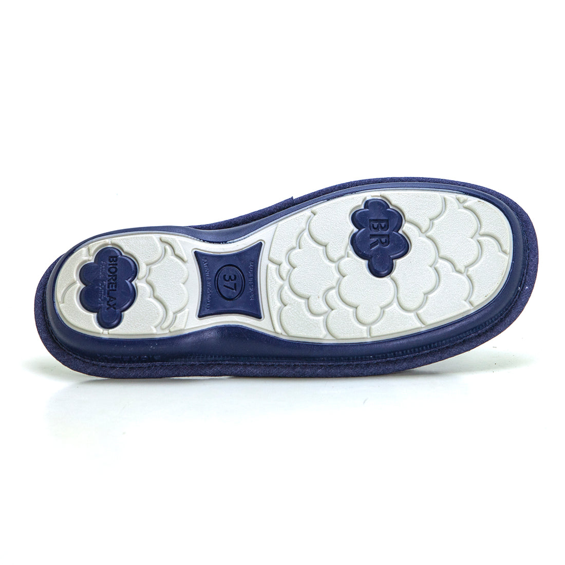 Bio Relax 4110 Zapatilla de estar por casa nubes tejano.