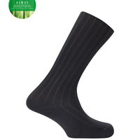 Punto Blanco 1352810 Calcetines de bambú de canalé gris- puño antipresión 39-45