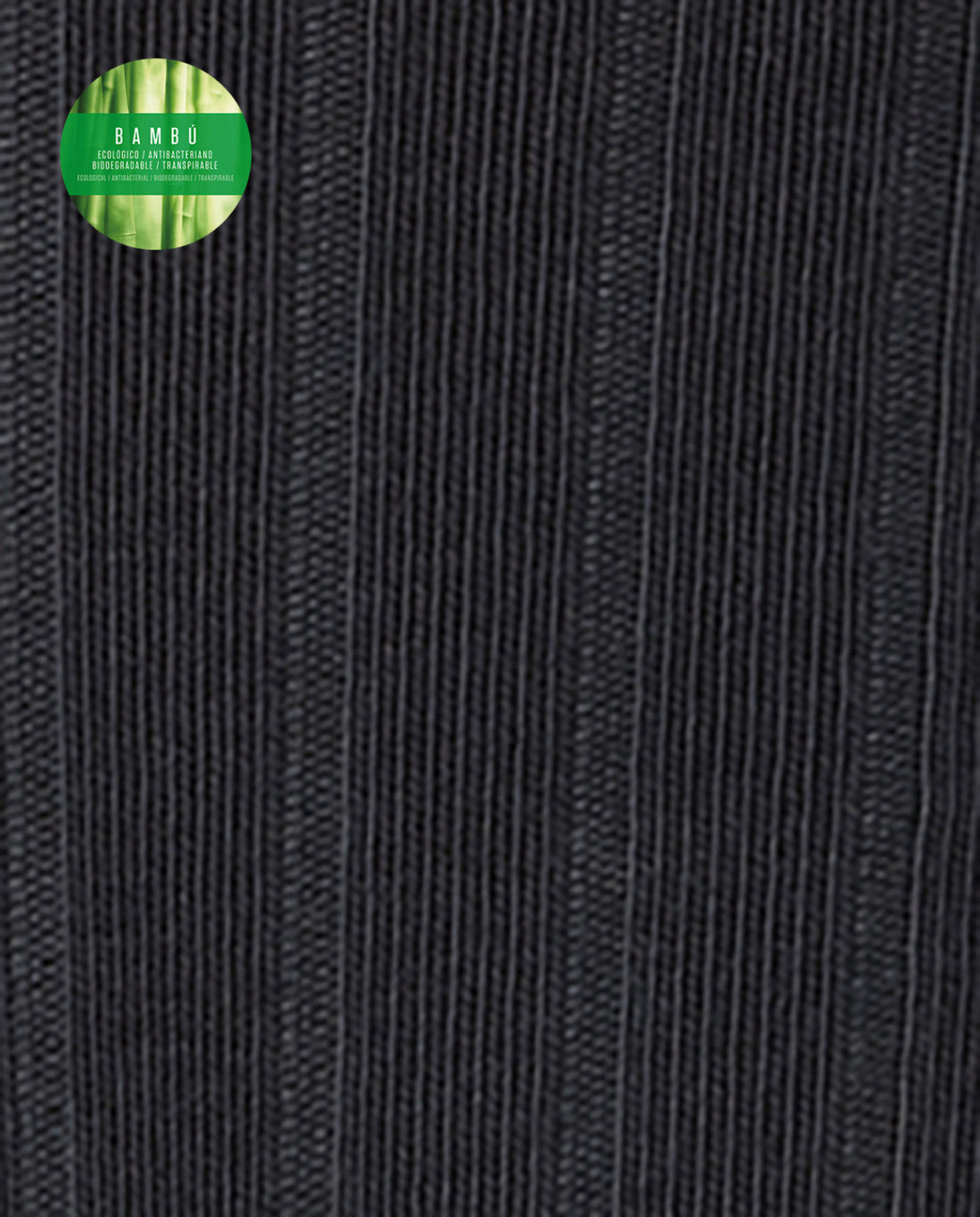 Punto Blanco 1352810 Calcetines de bambú de canalé gris- puño antipresión 39-45