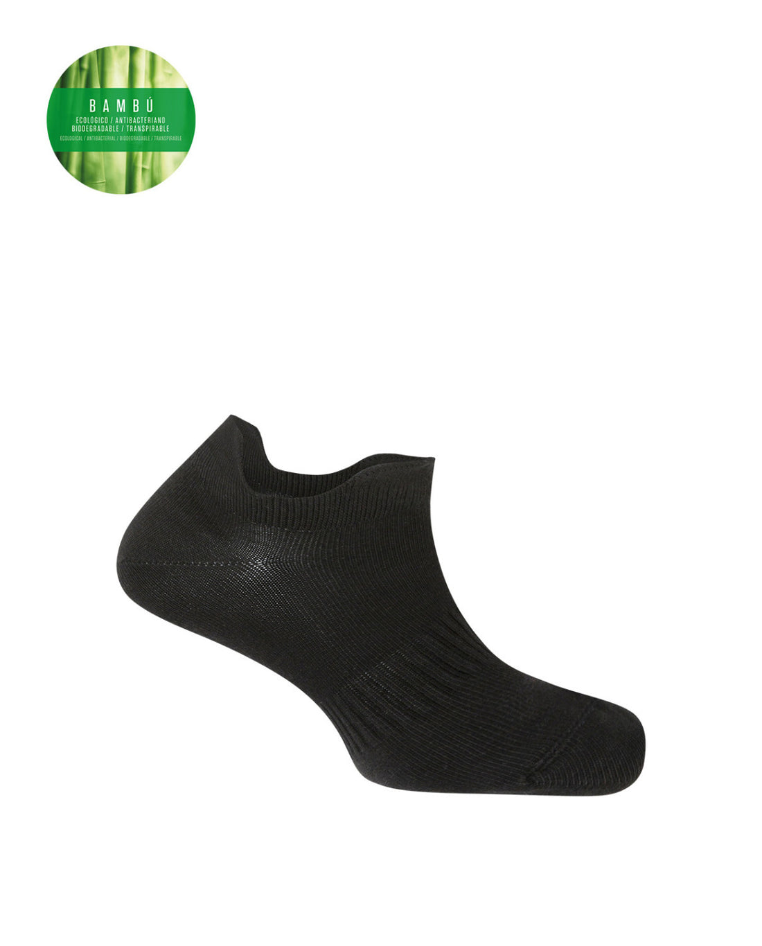 Punto Blanco 1551700 Calcetines de bambú con doble lengüeta NEGRO