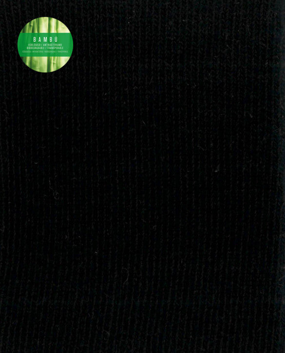 Punto Blanco 1551700 Calcetines de bambú con doble lengüeta NEGRO