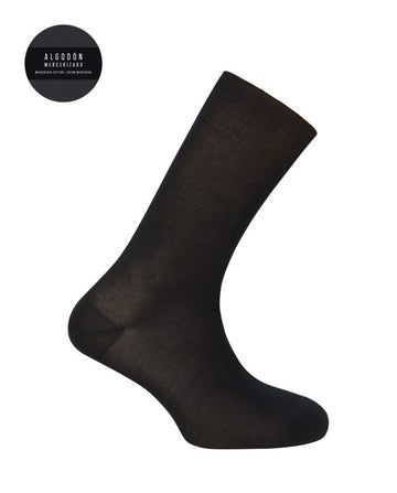 Punto Blanco 1346910 Calcetines de algodón mercerizado lisos NEGRO